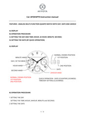 Citizen 6P79 Instruction Manual