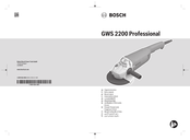 Bosch Professional GWS 2200-230 Original Instructions Manual