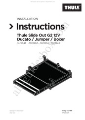 Thule 30183 Installation Instructions Manual