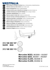 Westfalia SIARR 8845 Installation And Operating Manual