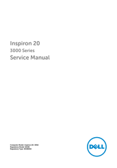 Dell Inspiron 20-3052 Service Manual