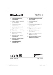 EINHELL TE-AP 750 E Original Operating Instructions
