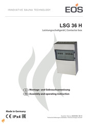 EOS LSG 36 H Assembly And Operating Instruction