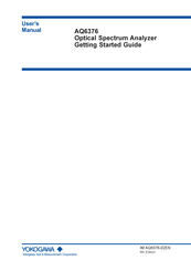 YOKOGAWA AQ6376 Getting Started Manual
