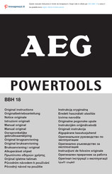 AEG BBH 18 Original Instructions Manual