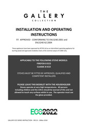 HETAS GALLERY CLASSIC 8 ECO Installation And Operating Instructions Manual