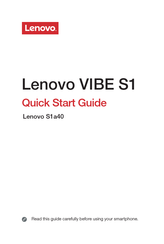 Lenovo S1a40 Quick Start Manual