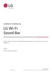 LG SN9YG Owner's Manual