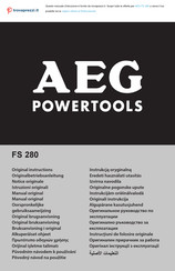 AEG FS 280 Original Instructions Manual