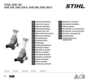 Stihl GHE 150 Instruction Manual