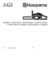 Husqvarna 550XPG Mark II TrioBrake Operator's Manual