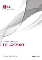 LG LGAS840 Owner's Manual