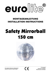 EuroLite Safety Mirrorball 150 cm Installation Instructions Manual