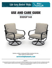 Phi Villa E02GF143 Use And Care Manual