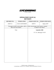 Textron Lycoming O-235 Series Operator's Manual