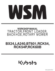 Kubota BX24 Workshop Manual
