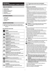 MASCOT CDRS125 User Manual