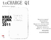 KREAFUNK toCHARGE QI Operation Manual