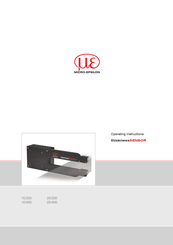 MICRO-EPSILON thicknessSENSOR 10/400 Operating Instructions Manual