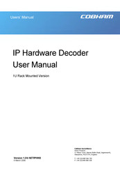 COBHAM NETIPHW2 User Manual
