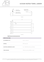 Abi Interiors ELYSIAN Quick Start Manual