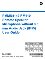 Motorola PMMN4149 RM110 User Manual