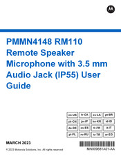 Motorola PMMN4148 RM110 User Manual