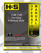 H&S Top Dog 1136 Operator's Manual