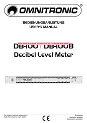 Omnitronic DB-100 User Manual