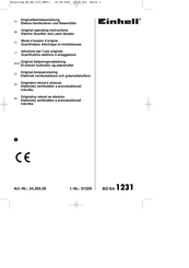 EINHELL BG-SA 1231 Original Operating Instructions