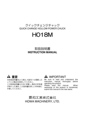 HOWA MACHINERY H018M Instruction Manual