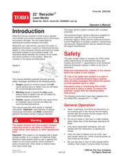 Toro 20019 Operator's Manual