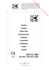 Team Kalorik TKG TO 1045 Manual