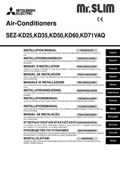 Mitsubishi Electric SEZ-KD60 Installation Manual