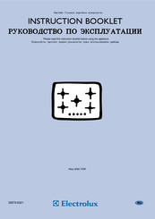 Electrolux EHG 7730 Instruction Booklet