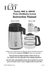 H2oLabs 300E Instruction Manual