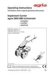Agria 3600 975 Operating Instructions Manual