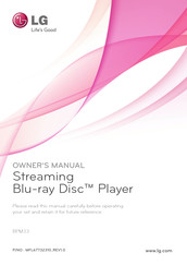 LG BPM33 Owner's Manual