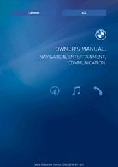 BMW iDrive Owner's Manual