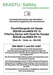 ekastu SEKUR escABEK-P3 15 Instruction Manual