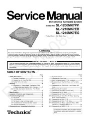 Technics SL-1210MK7EB Service Manual
