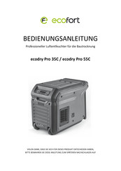 ecofort ecodry Pro 55C Instruction Manual