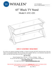 Whalen AVC-22E Manual