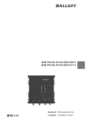 Balluff BAE PS-XA-3Y-24-250-611-I Installation Manual