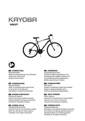 Kayoba 006377 Operating Instructions Manual