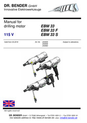 DR. BENDER EBM 33 S Manual