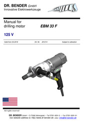 DR. BENDER 201214 Manual