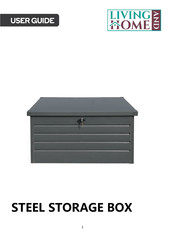 LIVING AND HOME STEEL STORAGE BOX User Manual