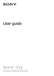 Sony Xperia E4G User Manual