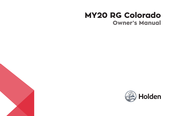 HOLDEN MY20 RG Colorado Owner's Manual